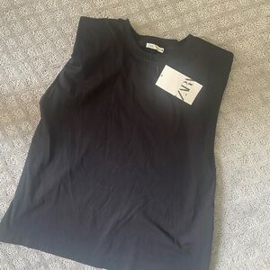 Zara Shoulder-Pad Muscle Tee (medium)